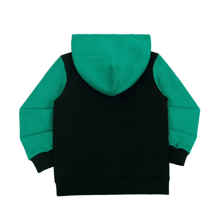 Colorblocked Hoodie - Green & Black
